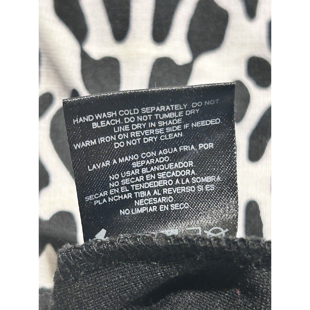Kardashian Kollection Womens Dress Size S Black White Snow Leopard Print Bodycon - Picture 12 of 12